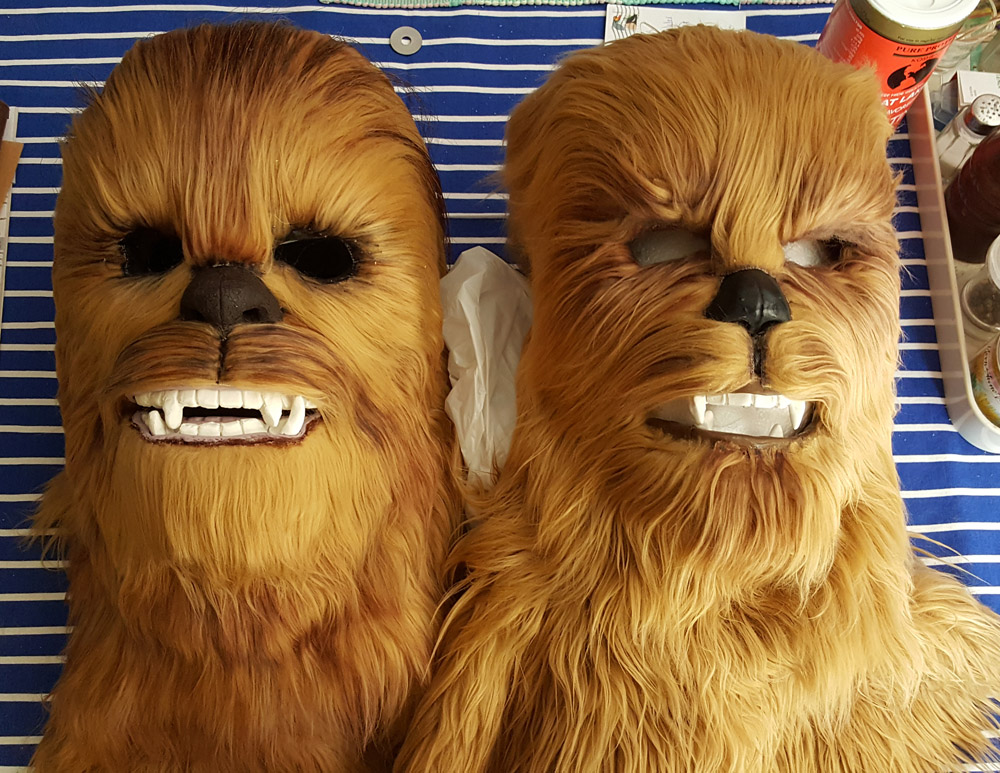 Gungi and Reg Wookiee mask