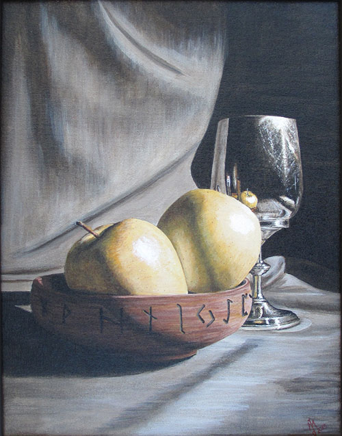 No 6 Indunna Apples 10 unframed